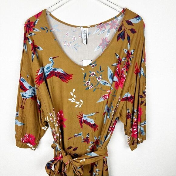 Rachel Pally Short Midi Floral Fall Dress Small NWT - Picture 2 of 9